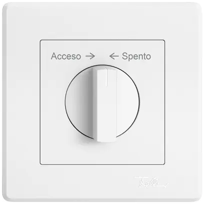 Kit di montaggio INC EDIZIO.liv SNAPFIX® pul.girevole manop.Acceso → ← Spento bi 