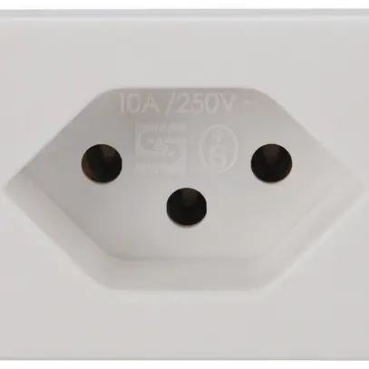 Prise INC Steffen FLF 3/5, 1×T13 10A, sans halogène, blanc 