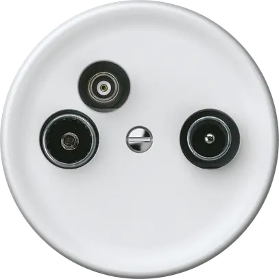Presa antenna TV-R-dati origin cassetta passante 14dB 4dB bianco 