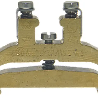 Borne de terre joignable Woertz Ex 2.5…6mm² vis 2×1 rail DIN 35mm 