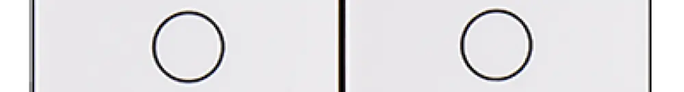 Interrupteur pour stores INC MOS blanc 2×AV/1L HAUT/STOP/basico 2mod. 