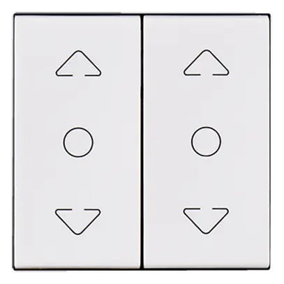 Interruttore per tappar. INS MOS bianco 2×AV/1L ACC/STOP/GiÙ 2mod. 