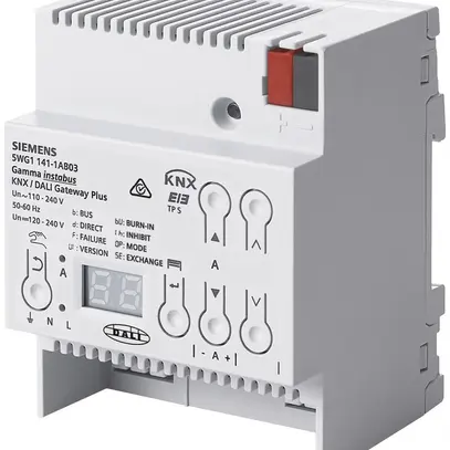 Gateway AMD KNX/DALI Siemens N141/03 Plus, 1× 64 dispositifs + 10 capteurs 