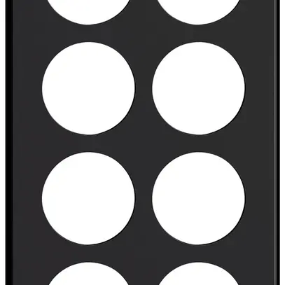 Plaque de recouvrement ENC STANDARDdue SNAPFIX® 4×2/2×4 8×Ø50 150×270mm no 