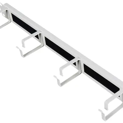 Étrier guide-câbles ROLINE 44×485×80mm métal 1UH bande à brosses gris 