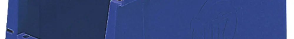 Casier de magasinage SILAFIX 350×210×200mm, bleu 