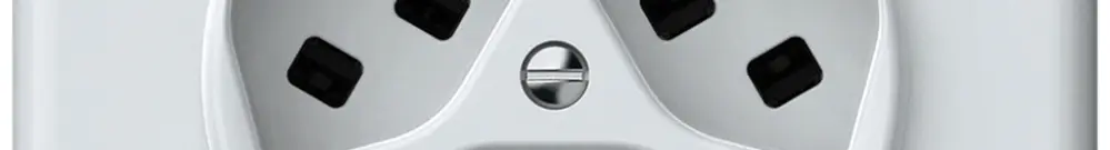 Presa INC origin 3×tipo 23 16A 230V 92×92mm bianco 