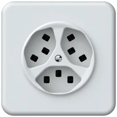 Presa INC origin 3×tipo 23 16A 230V 92×92mm bianco 