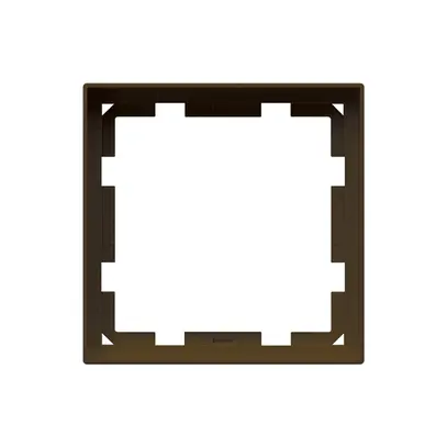 Cadre frontal KNX Hager kallysto pour thermostat brun 