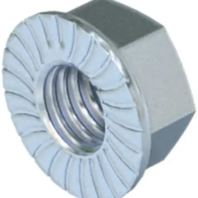 Écrou combiné avec rondelle M6 zingué à chaud par immersion 