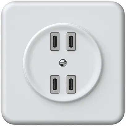 Presa di carica USB INC origin 4×USB-C 4000mA 5V bianco 