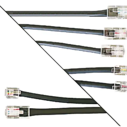 Kabel ADSL abU/S für NT2ab schwarz (ADSL+2ab) 1.5m 