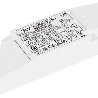 Alimentation LED SLV 6.8…10W 55V 180…270mA VAR 122×41×23mm 