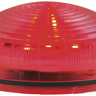 Sirène Hugentobler SIR-E LED S avec lumière, rouge, sans base, IP65, Ø92×62mm 