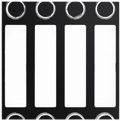 Placca frontale per modulo cieco Urmet Alpha, IP55, nero 