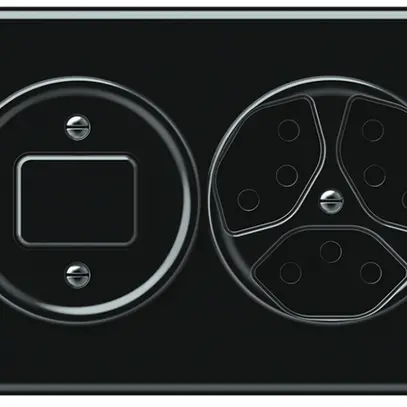 Combinazione INC origin sch 3/1L + 3×T13 148×88mm nero 
