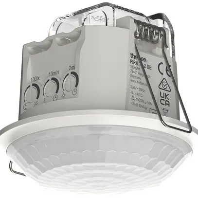 Rilevatore di movimento INS Theben PIRA T8-2 DE PIR 230V 1000W 360° IP21 bianco 