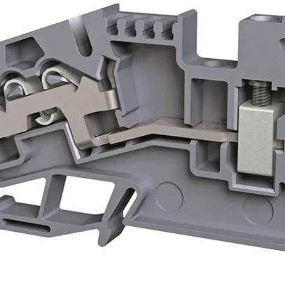 Durchgangs-Reihenklemme Woertz 0.5…4mm² 32A 800V Schraub.Federzug.2×1 TH35 sz 