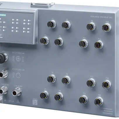 Switch IE Siemens SCALANCE XP216PoE 16×M12 (codific.D/X) 10/100/1000Mbit/s man. 