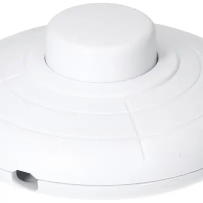 Fuss-Druckschalter MAX HAURI 230V 2A 1L Ø70×30mm weiss 