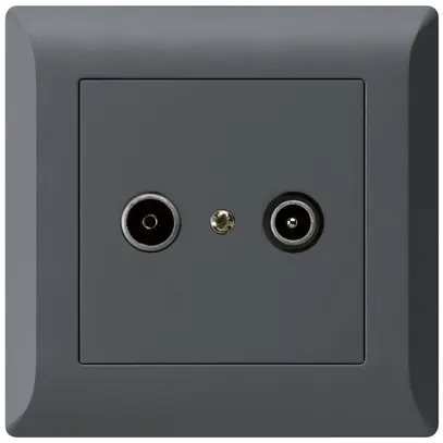 Presa di passaggio INC kallysto.line R/TV 14dB antracite 