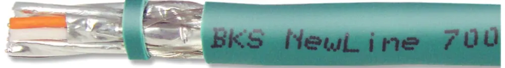 Kabel BKS NewLine 700, Kat.7 4×2×0.57 1000MHz FRNC/LSZH türkis Dca 
