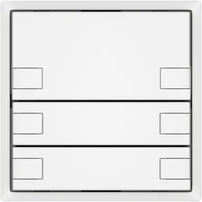 Pulsante KNX RGB EDIZIO.liv SNAPFIX® sensore temp.s.LED 3× com.2T bi 