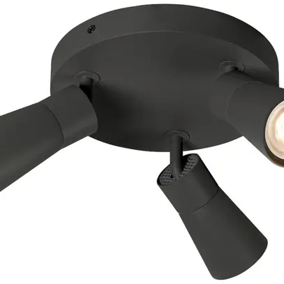 Spot SLV PURI 2.0 Cone CW GU10 3×6W VAR Ø180×113mm noir 