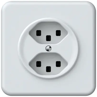 Presa INC origin 2×tipo 23 16A 230V 92×92mm bianco 