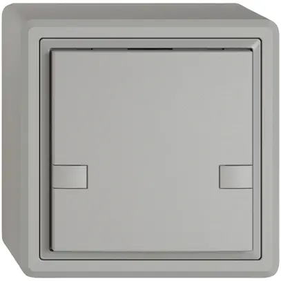 Poussoir KNX RGB AP EDIZIO.liv SNAPFIX® capteur temp.s.LED 1× comm.2T grc 