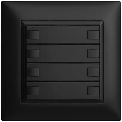 UP-Taster KNX 4-fach EDIZIOdue schwarz RGB ohne LED 