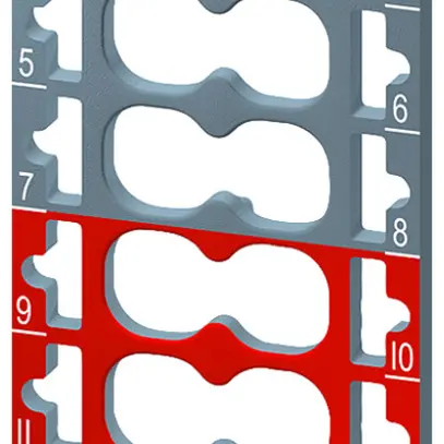 Targhetta di marcatura Siemens SIMATIC ET200SP CC01 per 16 push-in, 10 pz 