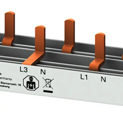 Kammschiene Siemens SENTRON 5ST37770 für Kompakt+HS, 3LN 10mm² 60TE 