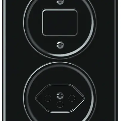 Combinaison ENC origin poussoir + 1×T13 88×148mm noir 