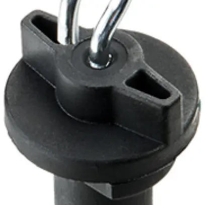 Abhängehalterung SG ShopLine Kunststoff/Stahl Ø25.6×52mm schwarz 