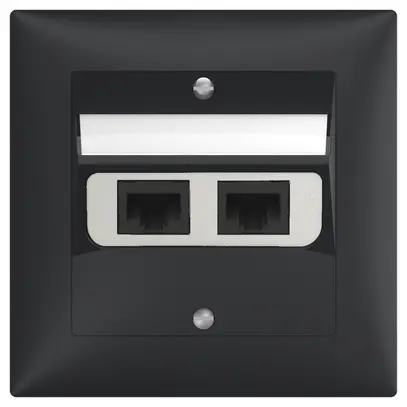 Scatola di raccordo INC SIDUS 2×RJ45 antracite 