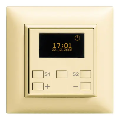 Minuteur astro. ENC variat.uni 1c/2t ZEP EDIZIOdue vanille 