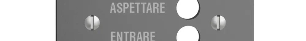 Placca frontale EDIZIOdue grigio scuro italiano 