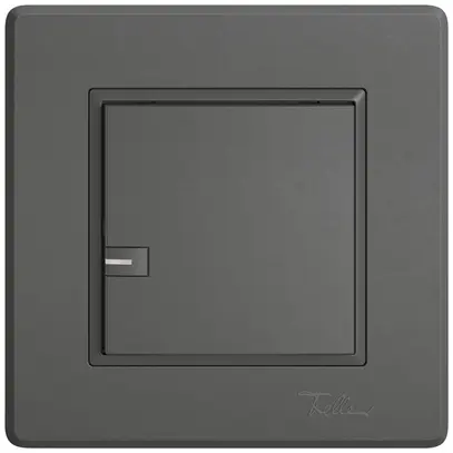 Poussoir KNX RGB ENC EDIZIO.liv SNAPFIX® capteur temp.RGB-LED 1× comm.1T grf 
