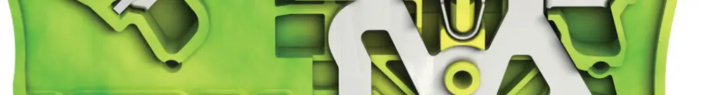 Schutzleiterklemme WAGO TOPJOB-S 2.5mm² 2L grün/gelb Serie 2102 