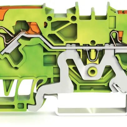 Borne de protection WAGO TOPJOB-S 2.5mm² 2L vert/jaune série 2102 