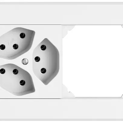 Combinazione INC EDIZIO.liv SNAPFIX® 1×2 96×156mm 3×T13+vuoto bianco 