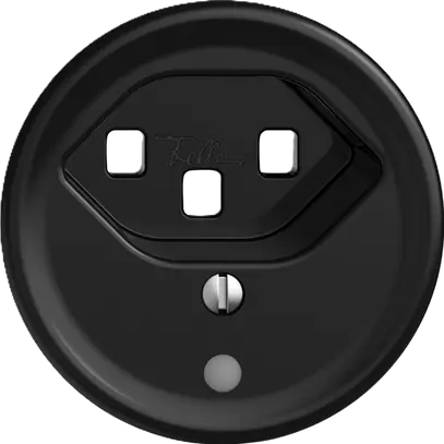 Presa Sdue Q, 1×T23, con LED, nero 