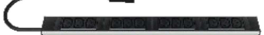 Steckdosenleiste Vertiv Anschluss C14, 12×C13, 19" 1HE lichtgrau 