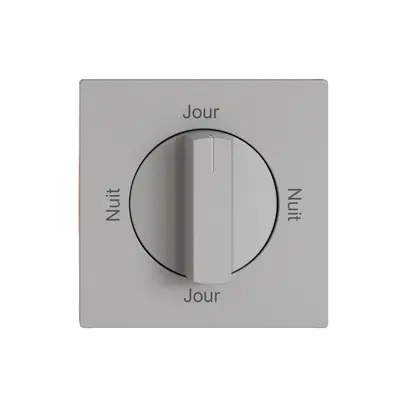 Montageset EDIZIO.liv SNAPFIX® f.Drehschalter m.Griff Nuit-Jour-Nuit-Jour hgu 