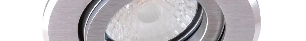 Spot encastré TK-DISC, alu brossé ressort de tension, Ø de montage 68mm 
