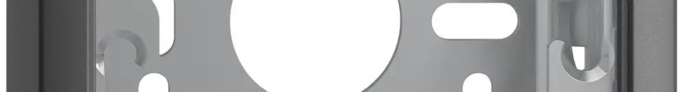 Cappa con piastra di base 39mm EDIZIOdue grigio scuro 