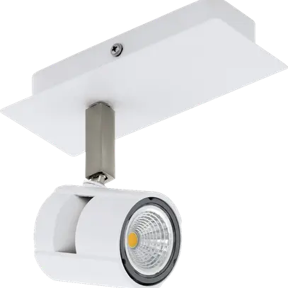 VERGIANO, GU10-LED, 1x 5W, 400 lm Weiss/Nickel-Matt 