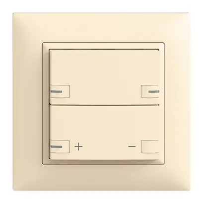 Set frontale INC EDIZIOdue zepAIR variatore senza desig.c.LED vanille 