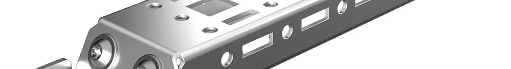 Guida profilata Rittal AX 2394.210 45.5×10mm grigio 